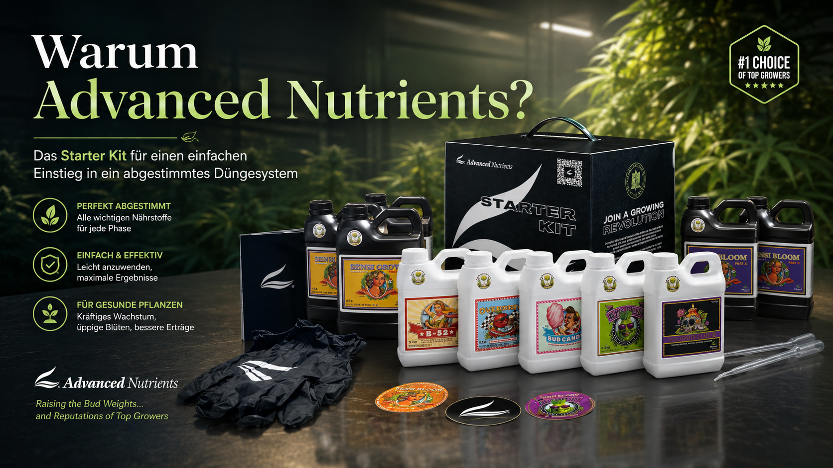Advanced Nutrients Starter Kit kaufen: Der einfache Einstieg in bessere Düngung - Advanced Nutrients Dünger Starter Kit kaufen