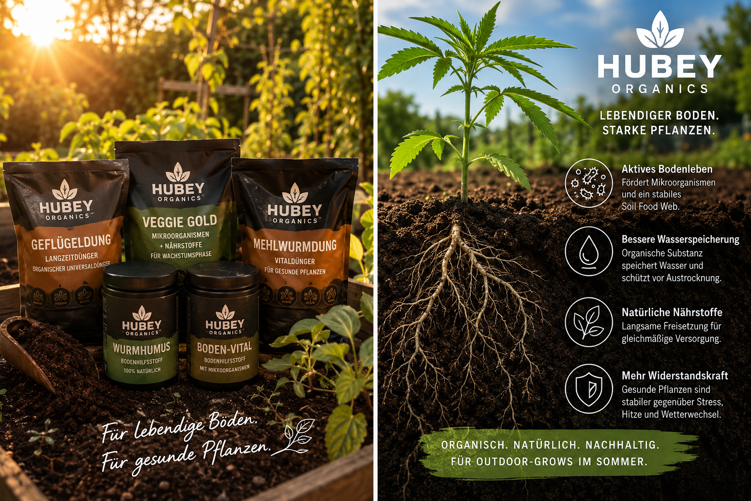 Hubey Organics – Organische Dünger &amp;amp; Living Soil für stabile Outdoor-Grows - Hubey Organics – Organische Dünger &amp;amp; Living Soil für Outdoor-Grows