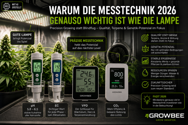 Warum die Messtechnik 2026 genauso wichtig ist wie die Lampe – Precision Growing statt Blindflug - Precision Growing 2026 – Warum Messtechnik wichtiger ist als die Lampe