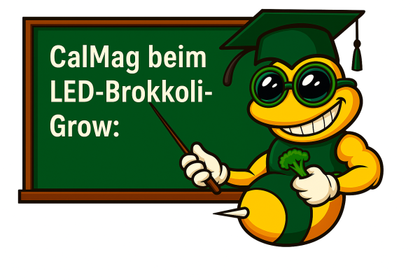 CalMag beim LED-Brokkoli-Grow: Checkliste, Düngeplan &amp;amp;amp; Profi-Fazit - CalMag im LED-Grow: Düngeplan &amp;amp;amp; Fehleranalyse für Brokkoli
