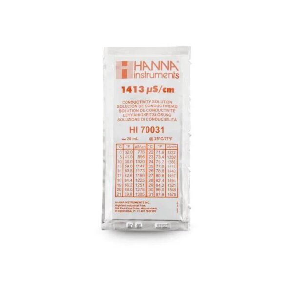 EC Pufferlösung Kalibrierlösung Eichlösung Hanna 1413 µS/cm 20ml (HI 70031)