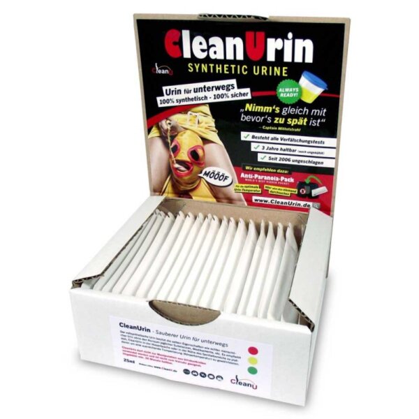 CleanUrin Synthetischer Urin  1 x 25ml im praktischen Beutel