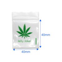 100 JJ-Zipperbags "Leaf" 70µm – Robuste und stilvolle Baggies für vielseitige Aufbewahrung