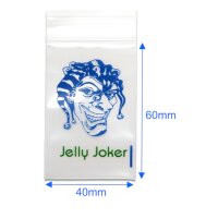 100 x JJ-Zipperbags Joker Head, 70µm – dicke Qualität – Baggys