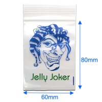 JJ-Zipperbags Joker Head, 70µm Baggys 60x80mm, 100 Stück