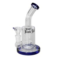 Black Leaf Bubbler mit Inline Slit Diffusor Blau