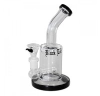 Black Leaf Bubbler mit Inline Slit Diffusor Blau