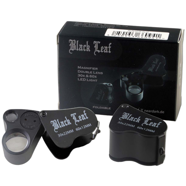 Black Leaf Trichomen Lupe 30x + 60x LED