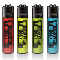 CLIPPER® Feuerzeug "Hurensohn wer klaut"