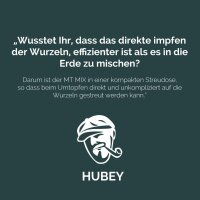Hubey MT Mix 50g Streuer zur Impfung der Wurzeln – Mykorrhiza – Trichoderma und Wurzelbakterien – Mischung