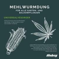 Hubey Mehlwurmdung 1kg Insektenkot, biologischer Naturdünger Universaldünger und Bodenverbesserer