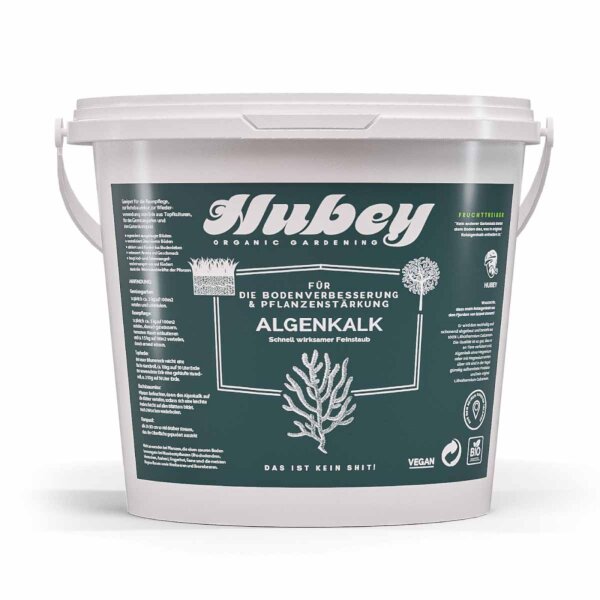 Hubey Algenkalk Pulver 1kg, kohlensaurer Kalk aus Meeresalgen fein vermahlen