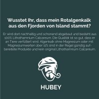 Hubey Algenkalk Pulver 1kg, kohlensaurer Kalk aus Meeresalgen fein vermahlen