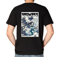 Growbee T-Shirt "We dont grow mids" Hokusai-Stil
