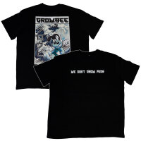 Growbee T-Shirt "We dont grow mids" Hokusai-Stil M_Bottle Green