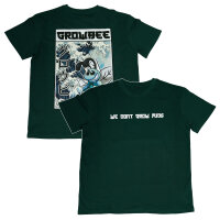 Growbee T-Shirt "We dont grow mids" Hokusai-Stil M_Bottle Green