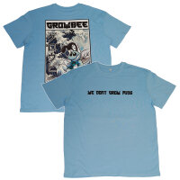 Growbee T-Shirt "We dont grow mids" Hokusai-Stil XL_Light Asphalt lightgrey