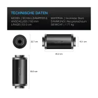 AC Infinity Rohrschalldämpfer 150 mm