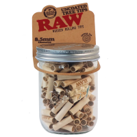 RAW Unbehandelter Tree Tips – 135 Stück im Glas-Jar