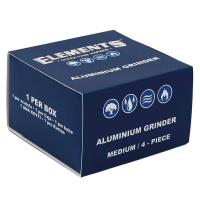 Elements Blue Grinder Aluminium 4-Part – Medium (Ø50mm)