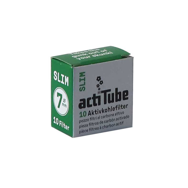 actiTube Slim Activated Carbon Filters – 10 Stück (Ø?7?mm)