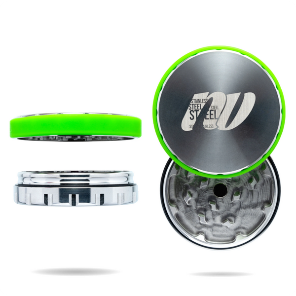 NV Grinder – 2-Piece Edelstahl Grinder Ø 63 mm Growbee Edition