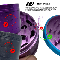 NV Grinder – 2-Piece Edelstahl Grinder Ø 63 mm Growbee Edition