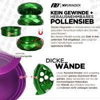 NV Grinder Magnetic Pyramid Grinder 4-Piece Ø 63 mm Growbee Edition