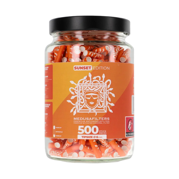 Medusa 500er Glas Sunset