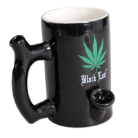 Black Leaf Becherbong Wake+Bake aus Keramik