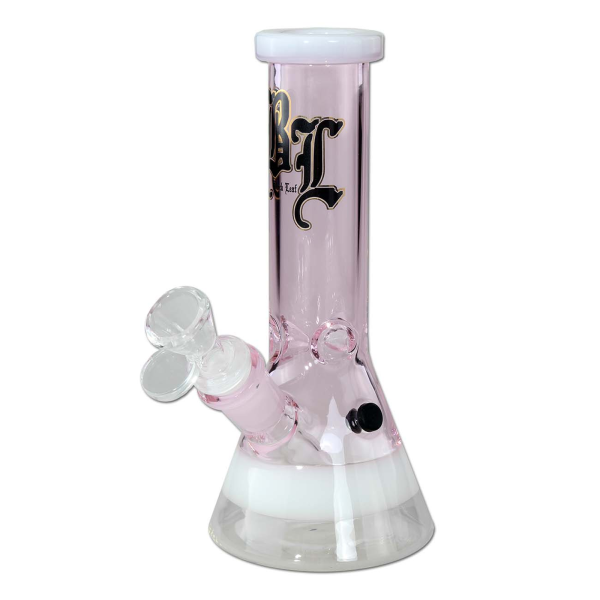 Black Leaf Beaker Bong Mini Ice Aquamarin