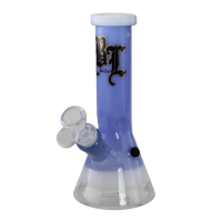 Black Leaf Beaker Bong Mini Ice Blau