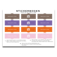 Medusafilter Stickerbogen für Twisted Glasfilter