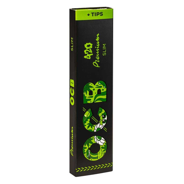 OCB Premium Slim Schwarz – Longpapers + Tips (420 Edition)