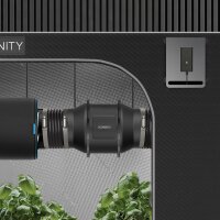 AC Infinity Luftfilter-Set 150 mm mit Geschwindigkeitsregler – Inline-Ventilator & Aktivkohlefilter-Kombi