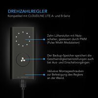 AC Infinity Luftfilter-Set 200 mm mit Geschwindigkeitsregler – Inline-Ventilator & Aktivkohlefilter-Kombi