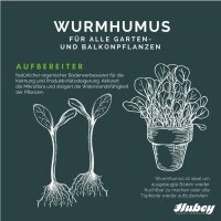 Hubey Wurmhumus Eimer 5L Wurmmist Bodenhilfsstoff für verbesserte Bodenaktivitäten