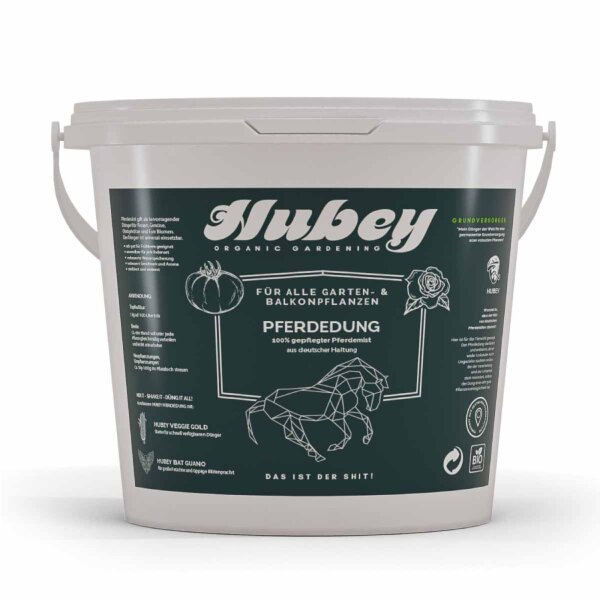 Hubey Pferdedung 3kg biologischer Naturdünger Universaldünger und Bodenverbesserer