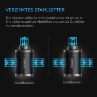 AC Infinity Aktivkohlefilter – 200 mm