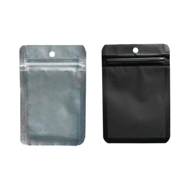QNUBU MYLAR-BEUTEL 8,5cm x 13cm SCHWARZ 50PZ 3,5G
