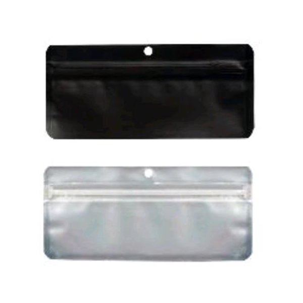 QNUBU Zip Bags Doypack Smell Proof Black – 50 Stück (15 × 7 cm)