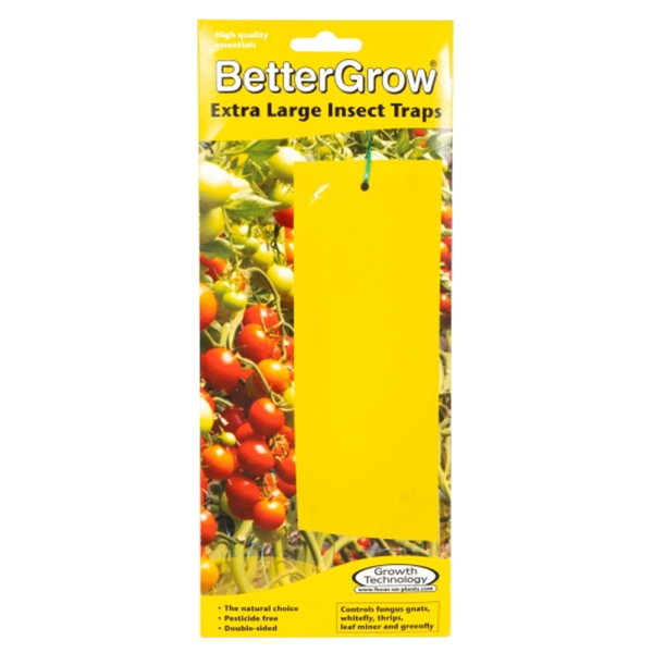 Bettergrow Gelbtafeln XL 10er Set | Extra Große Sticky Traps