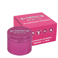 Elements Pink Grinder Aluminium 4-Part – Medium (Ø?50?mm)