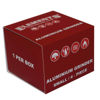 Elements Red Grinder Aluminum 4-Part Small (Ø 46 mm)
