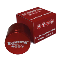 Elements Red Grinder Aluminum 4-Part Small (Ø 46 mm)