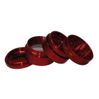 Elements Red Grinder Aluminum 4-Part Small (Ø 46 mm)