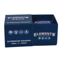 Elements Blue Aluminium Grinder 4-teilig – Mini Ø 39 mm