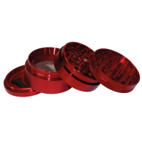 Elements Red Grinder Aluminium 4-Part – Medium...