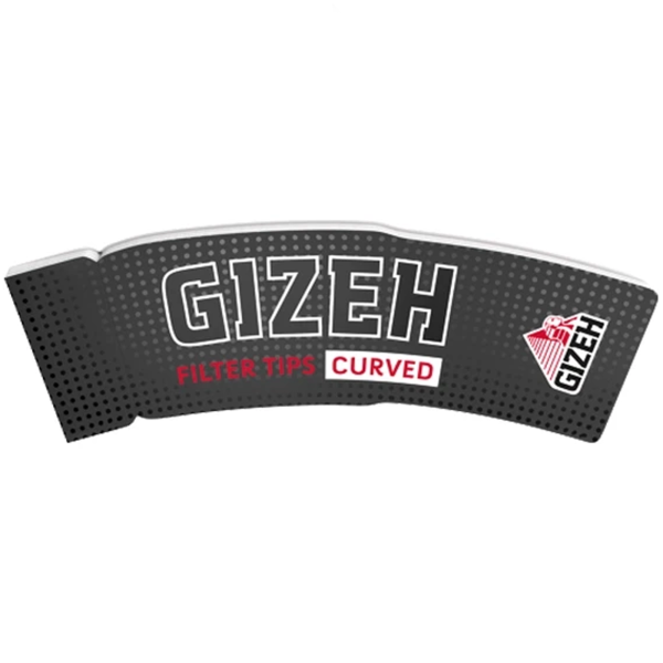 GIZEH BLACK Filter Tips Curved – 34 gebogene Filter-Tips
