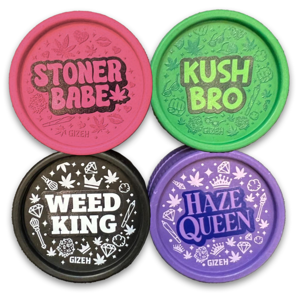 GIZEH Hemp Grinder – 2-teilig, Ø 55 mm, 420 Design